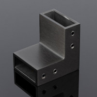 Соединитель трубы SERVICE PLUS 30x10, угловой 90, графит матовый, sus304 S02-504GFM/sus304