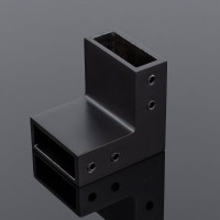 Соединитель трубы SERVICE PLUS 30x10, угловой 90, черный матовый, sus304 S02-504BLK/sus304