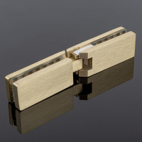 Петля стекло-стекло SERVICE PLUS 180, брашированное золото, sus304 P03-105BGM/sus304