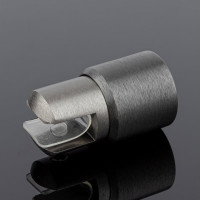 Держатель стекла SERVICE PLUS ф19, графит матовый, латунь D02-508GFM/brass