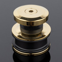 Ролик с креплением к стеклу SERVICE PLUS яркое золото, sus304 R02-401GD/SUS304