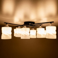 Потолочная люстра Citilux Нильс Чёрная CL132185