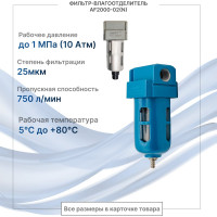 Фильтр влагоотделитель 750 л/мин af2000-1/4 (02) NBPT 57087
