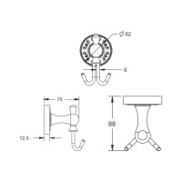 Крючок Rose RG1021Q