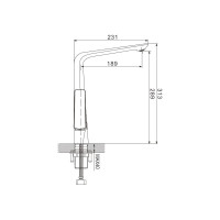 Смеситель для кухни Rose R1313