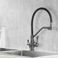 Смеситель для кухни Rose с гибким изливом и подключением фильтра R858Y