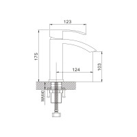 Смеситель для раковины Rose R1501F