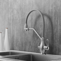 Смеситель для кухни Rose с гибким изливом и подключением фильтра R858L