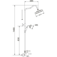 Душевая система Rose R0136Q