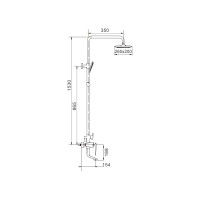 Душевая система Rose R1336