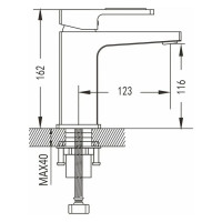 Смеситель для раковины Shevanik S9001