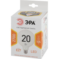 Светодиодная лампочка ЭРА STD LED G12020W2700KE27 E27 / Е27 20Вт шар теплый белый свет Б0049080