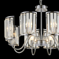 Хрустальная подвесная люстра Citilux Грета Хром CL333181