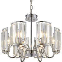 Хрустальная подвесная люстра Citilux Грета Хром CL333161