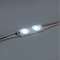 Светодиодный модуль ELF 2smd диод 2835, с линзой, 160гр.,12в, ip 65, STD-2, хол.белый (упак 100 шт) ELF-2SMDstd-2 СW (100)