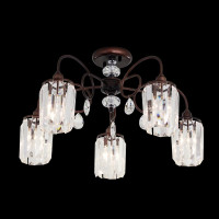 Хрустальная люстра Citilux Синди Коричневая CL330153