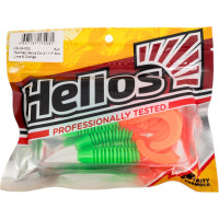 Твистер Helios hs-33-020 din 3.11"/7.9см, lime/orange, 6шт 00000203489