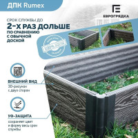 Готовый комплект грядки Еврогрядка rumex люкс 1200x800x225 мм, цвет венге GEG3-Rumex-Venge