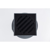 Регулируемый трап Fachmann t 616.0 pnsp 241x241 вертикальный выпуск, dn 110/160, с корзинкой и незамерзающим сифоном, без прижимного фланца, решетка чугунная, пластиковый подрамник 04.093