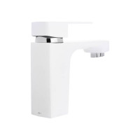 Смеситель для раковины СоюзКран керам. картридж 35мм, белый, цинк, SK02-M105 567-120