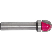 Фреза пазовая круглый нос (пальчиковая) Z=2, R=6 мм, 12x12x50 мм, S=8 мм, верхний подшипник PROCUT 219810P