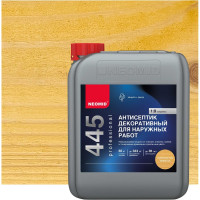 Декоративный антисептик для наружных работ NEOMID 445 5 кг золотистая мимоза Н-445-5/зол.мим
