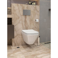 Подвесной унитаз Teymi Kati безободковый, сиденье микролифт T40701 ЦБ-00266825