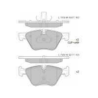 Колодки тормозные дисковые AV052 (противоскрипная пластина в комплекте) Avantech 1740171