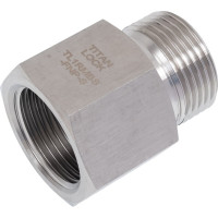 Переходной ниппель TITAN LOCK нержав. (AISI304), 1", НР BSP/ВР NPT, TL1RMBS-FNP-S
