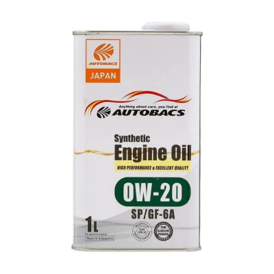 Моторное масло AUTOBACS 0w-20 engine oil synthetic api sp ilsac gf-6, 1 л A00032423