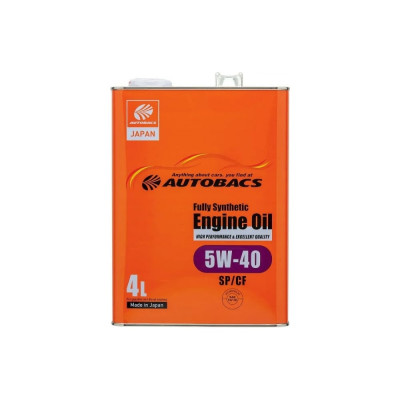 Моторное масло AUTOBACS 5w-40 engine oil api sp/cf synthetic, 4 л A00032242