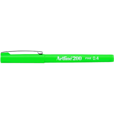 Artline Ручка капиллярная с тонким наконечником (0,4 мм) EK 200 зеленая EK200-037