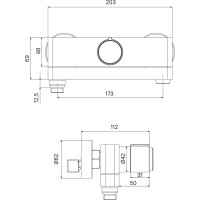 Смеситель для ванны IDDIS SLIBLBTi02WA