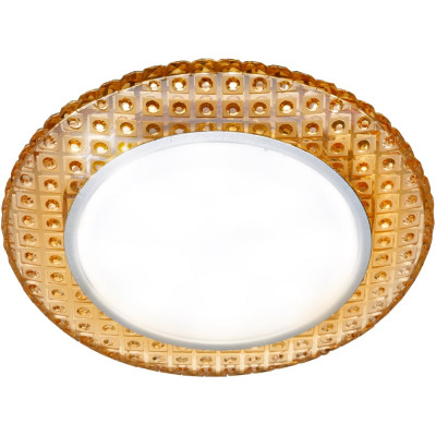 Встраиваемый светильник GХ53 230В LED подсветка 5 Вт золото/хром TDM ELECTRIC SQ0359-0154