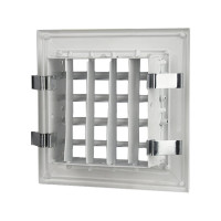 Решетка двухрядная алюминиевая 2 VA 200x100 мм Ventart 4687203264222