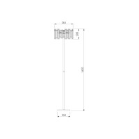 Напольный светильник Bogate's 01149/3 хром a062865