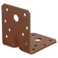 Перфорированный уголок ALBERTS DURAVIS усиленный, коричневый, 70x70x55 мм 301200