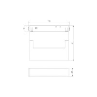 Трековый светильник Elektrostandard Slim magnetic 6w 4200k kos (черный) a063558