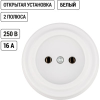 Розетка TDM ELECTRIC 2П 10А 250В белая «Виви» SQ1820-1011