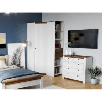 Стеллаж Мебельград Даллас спальня, дуб винтерберг/таксония 55469_1