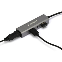 Концентратор usb 3.0 Gembird 4 порта, кабель 17см, белый, UHB-C464