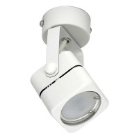 Накладной поворотный светильник truEnergy gu10 60x60xh130 ip20 белый/металл 21346