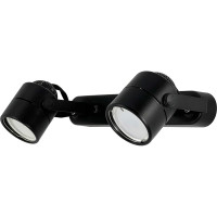 Накладной двойной поворотный светильник truEnergy D60xH130xL260 2xGU10 IP20 черный/металл 21352