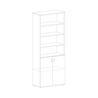 Комбинированный шкаф ООО Комус IN Рондо Ш-15н береза 1638179