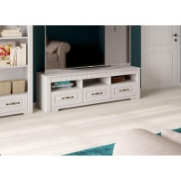 Тумба ТВ Мебельград Прованс гостиная, 1540, бодега белая/патина премиум 28023_1