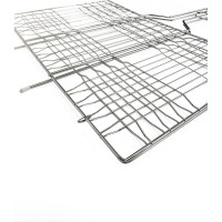 Решетка для гриля на мангал Бацькина баня для овощей, сыра, мяса, рыбы, грибов, плоская, 35x25 см 50612-ВИ