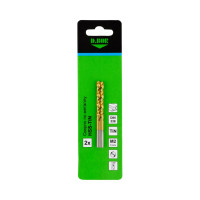 Сверло нитрид титана по металлу HSS-TiN 1.5x18х40 мм, 2 шт, DIN 338 D.BOR D-TD-338-TIN-015-02