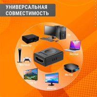 Переходник HDMI - HDMI TDM ELECTRIC позолоченные контакты SQ4040-0103