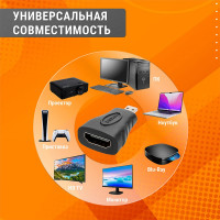 Переходник TDM ELECTRIC micro hdmi to hdmi позолоченные контакты SQ4040-0101