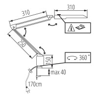 Настольная лампа KANLUX heron ii led w 27603